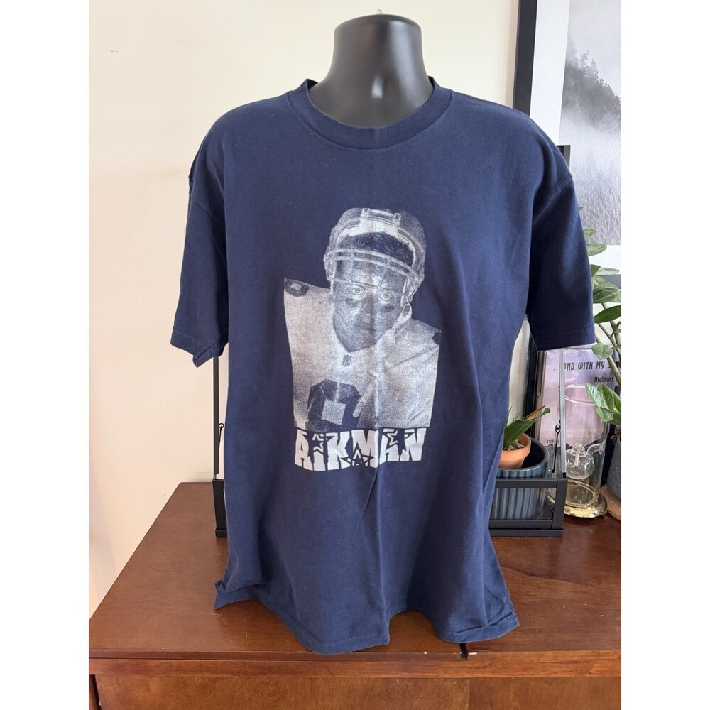 VTG 90s TROY ALKMAN DALLAS COWBOYS T-SHIRT SZ XL Lee